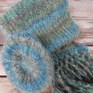 Mohair Blend Hat and Scarf Set  from H&M